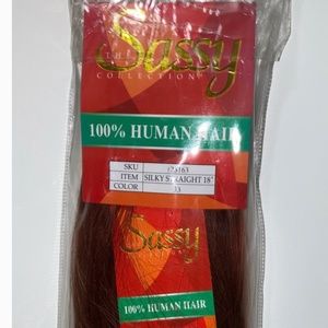 Sassy collection human hair extensions 18”